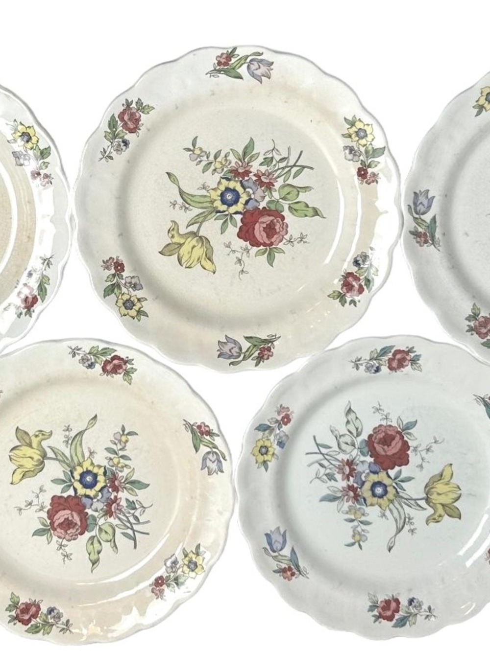 Vintage Ridgway "Old Country Sprays" Salad Plate - Staffordshire England